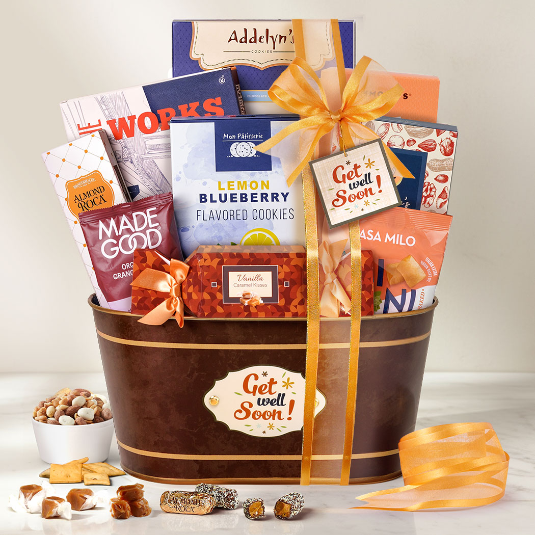 Get Well Soon Snacks Gift Basket