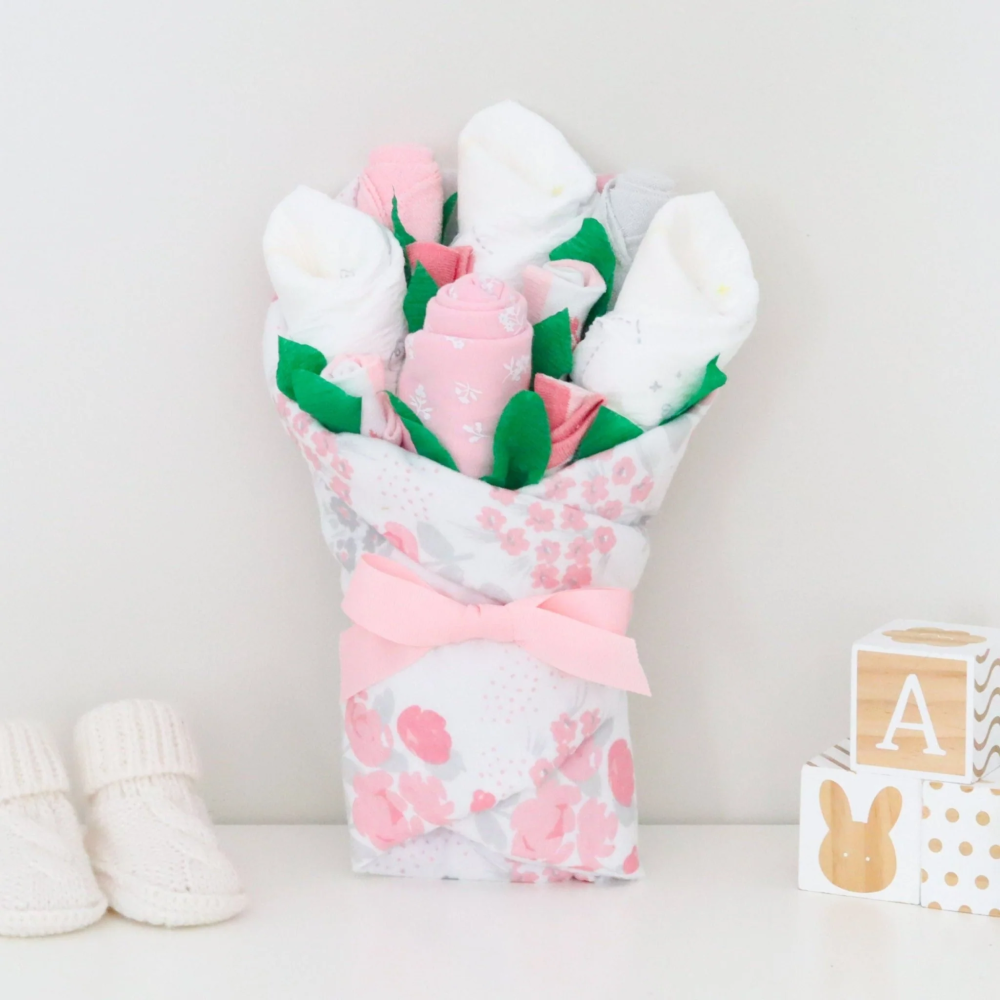 >Baby Girl Layette Bouquet