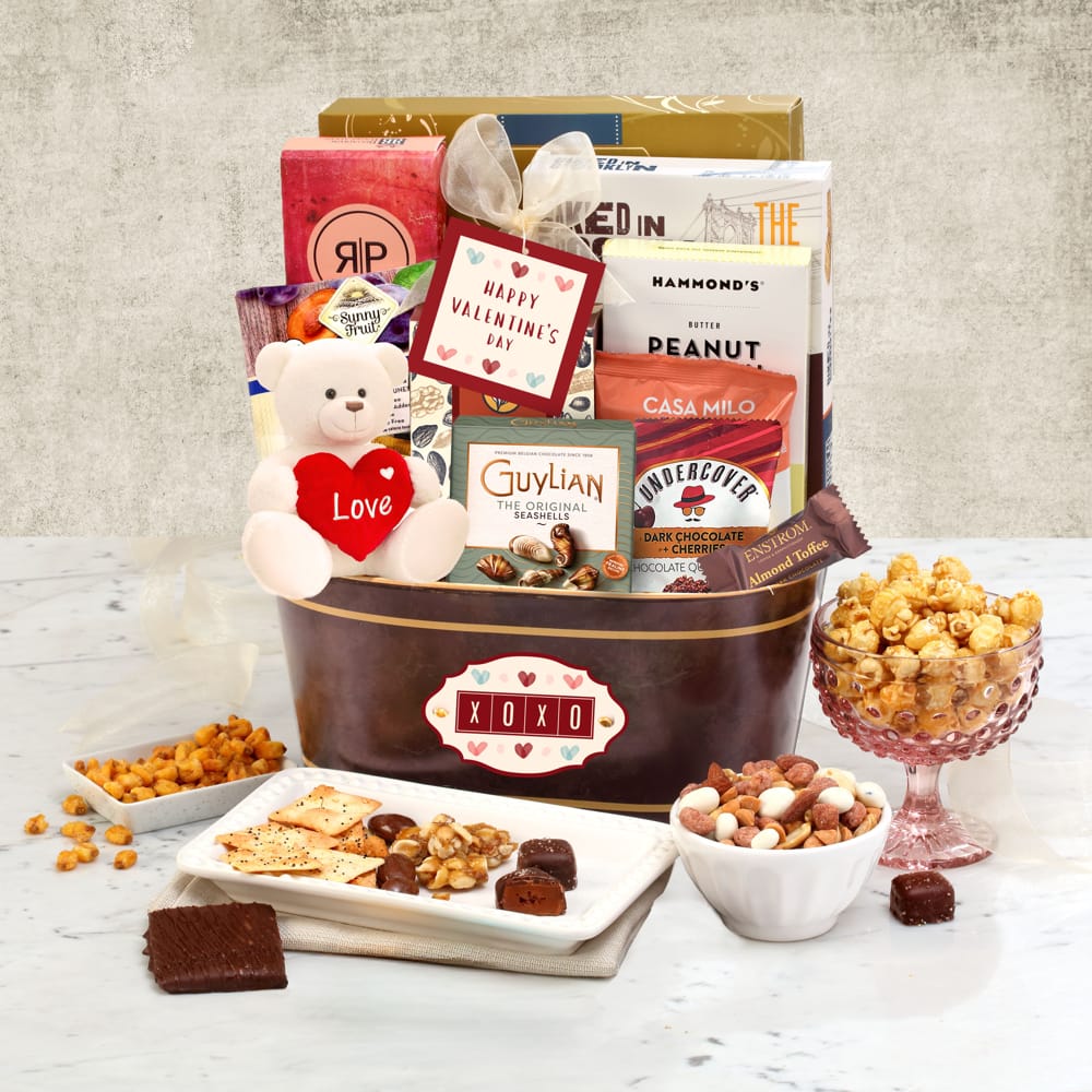 >Be Mine Delights Gift Basket