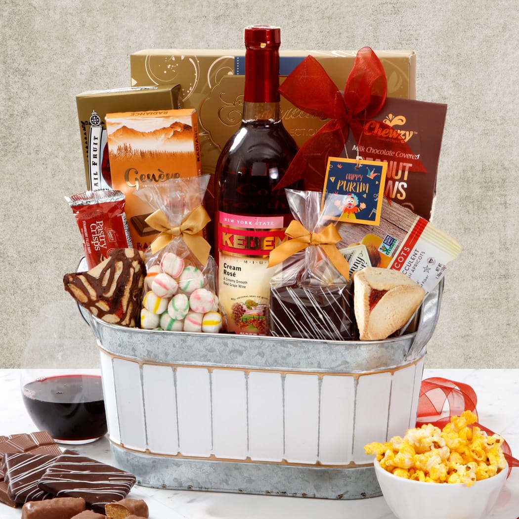 >Crimson Collection Purim Gift Basket