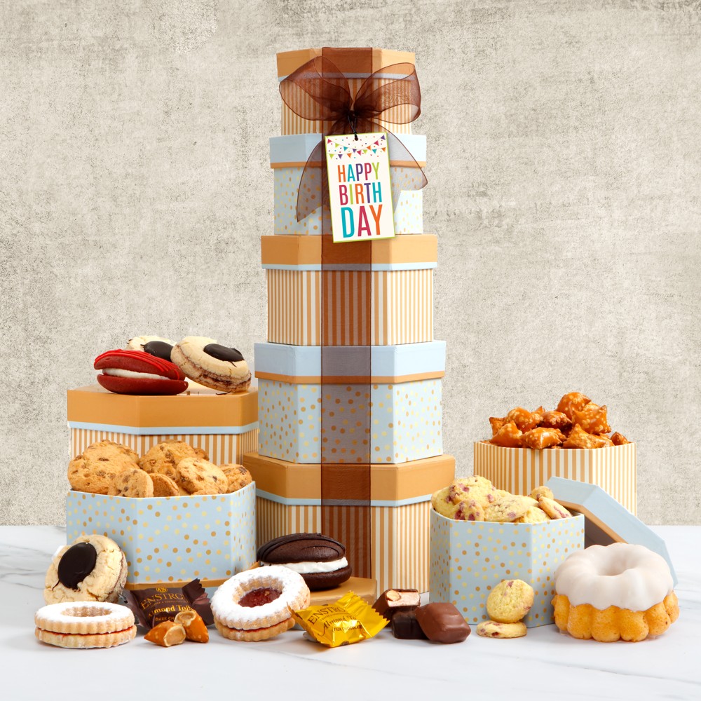 >Deluxe Birthday Bakery Gift Tower