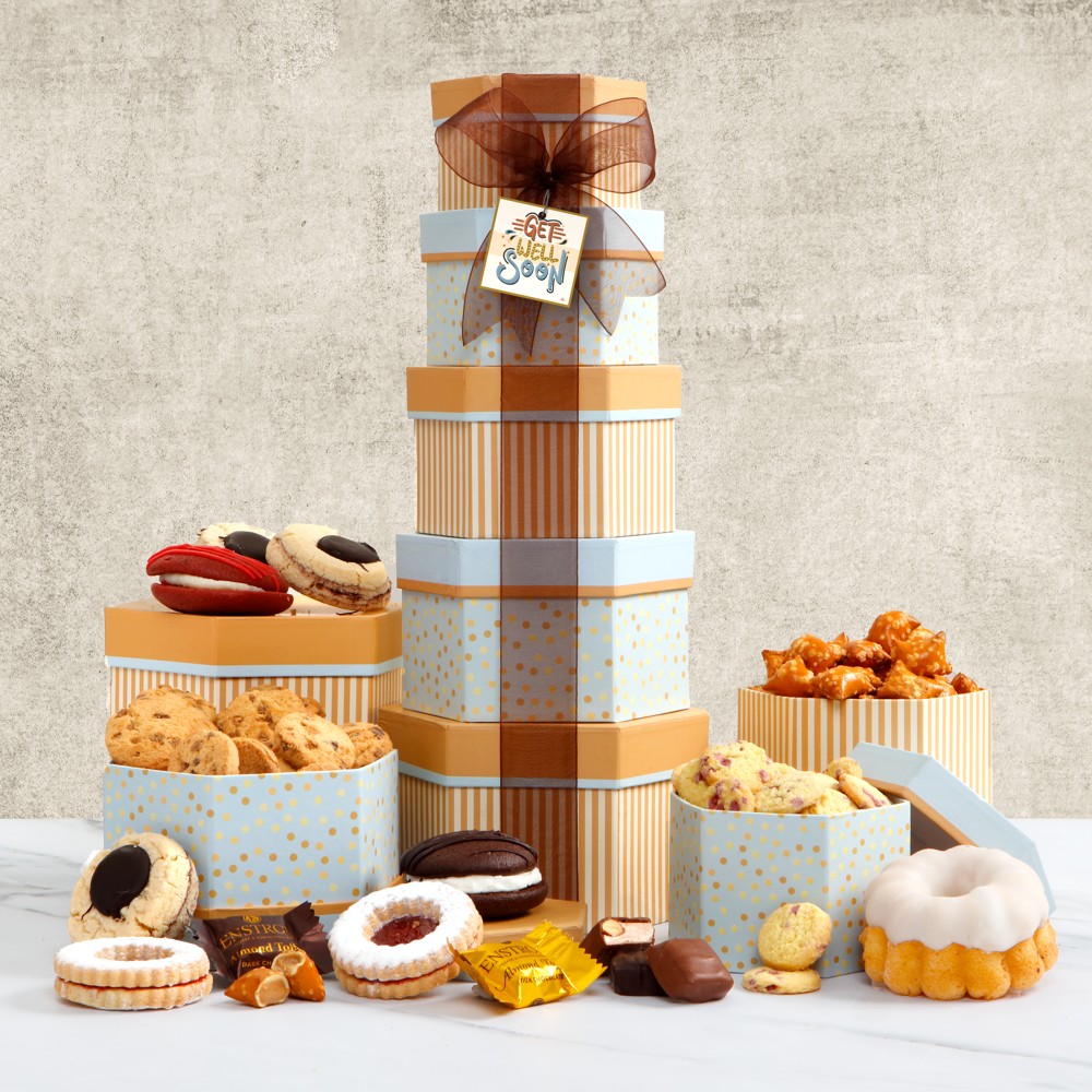 >Deluxe Get Well Bakery Gift Tower