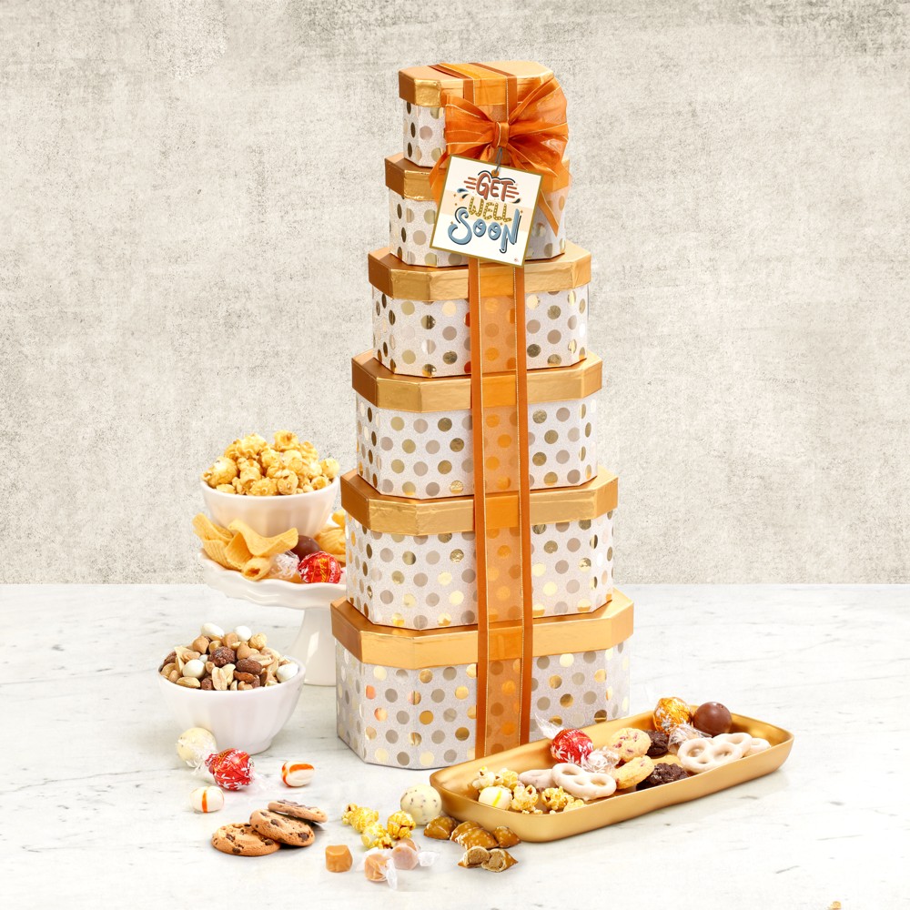 >Get Well Gourmet Gift Tower