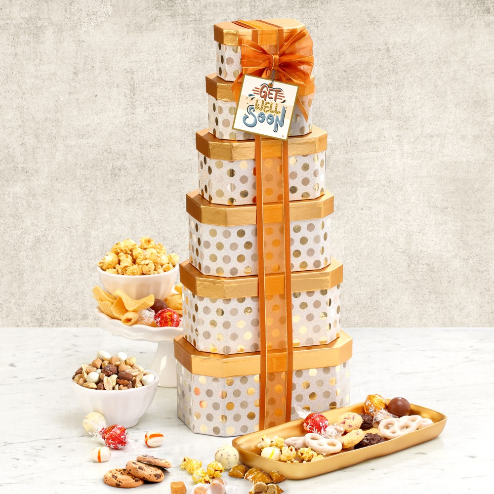 >Get Well Gourmet Gift Tower