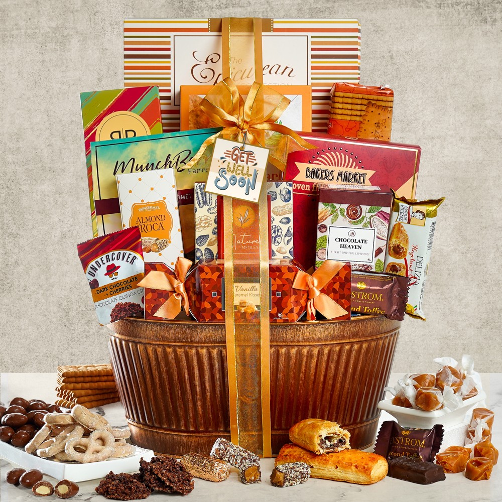 >Get Well Grand Gourmet Gift Basket