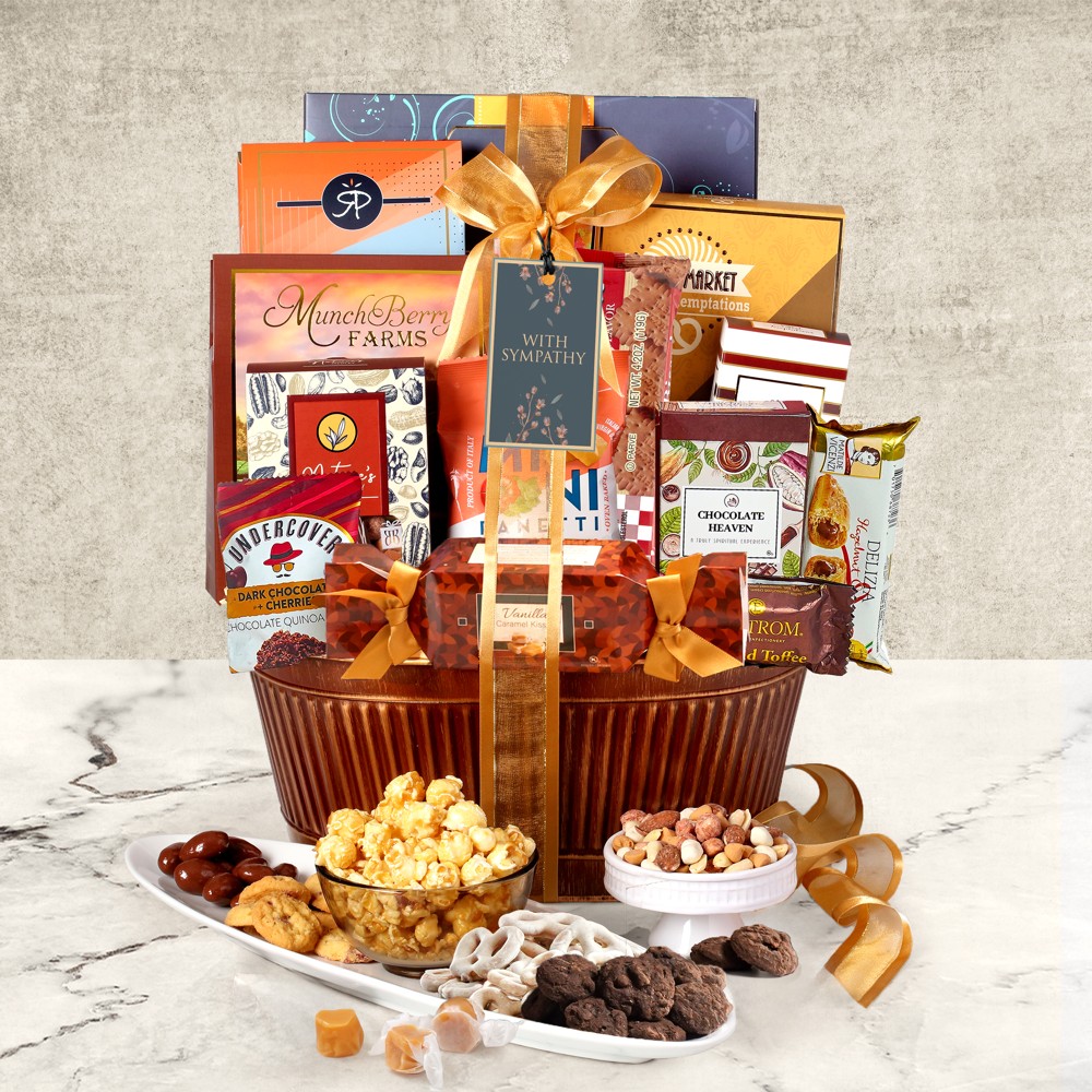 >Grand Sympathy Gourmet Gift Basket