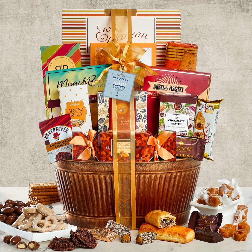 >Happy Hanukkah Gourmet Gift Basket