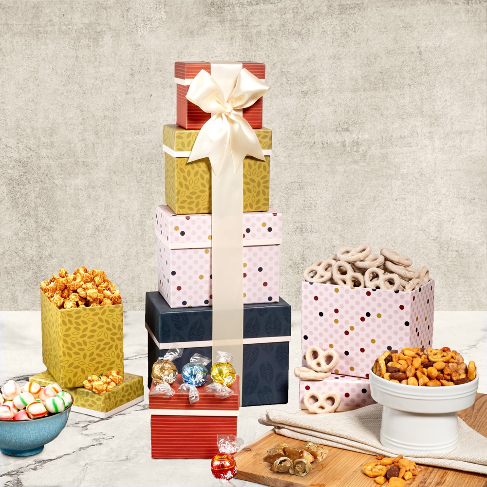 >Holiday Sweets Gift Tower