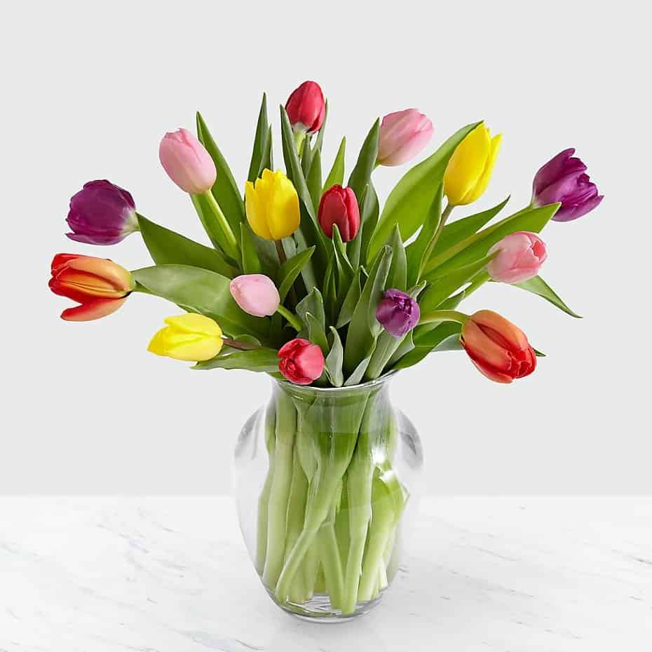 >Rush of Color Assorted Tulip Bouquet