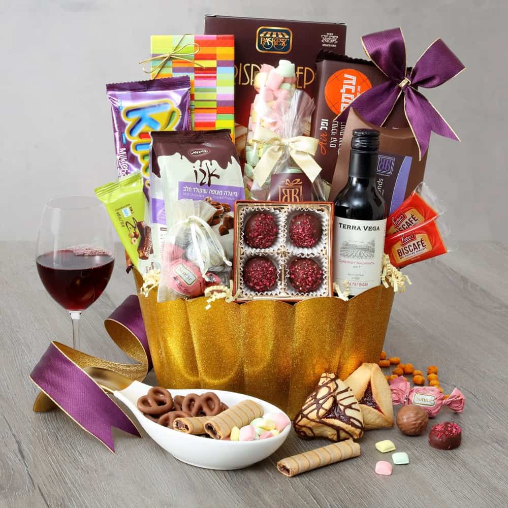 >Luscious Lavender Purim Basket