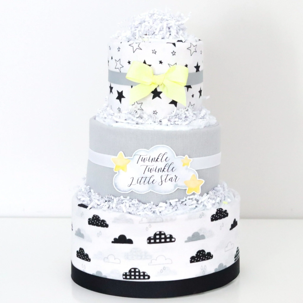 >Moon Baby Diaper Cake