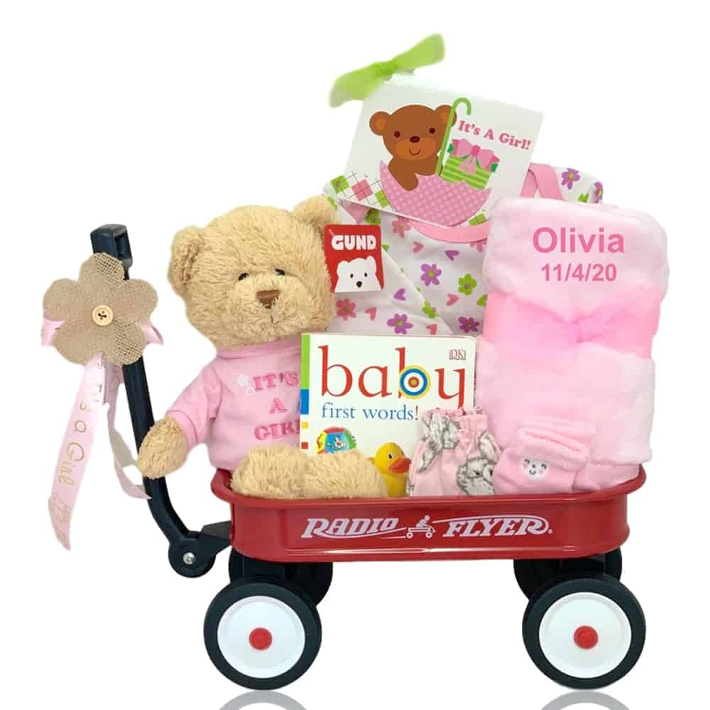 Personalized baby basket on sale