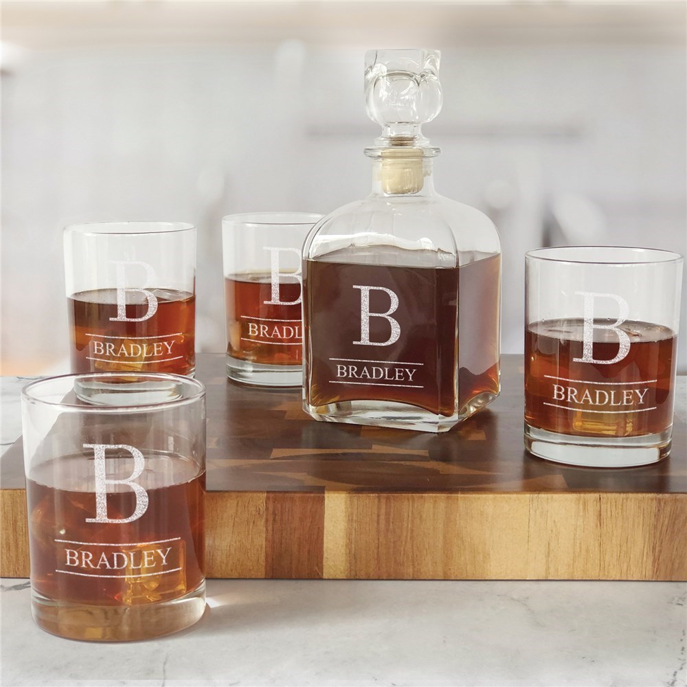 >Personalized Decanter Set