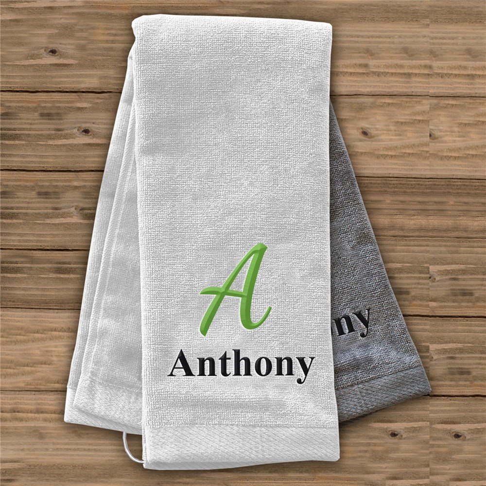 Personalized Embroidered Golf Towel