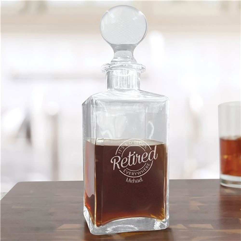 >Personalized Retirement Decanter