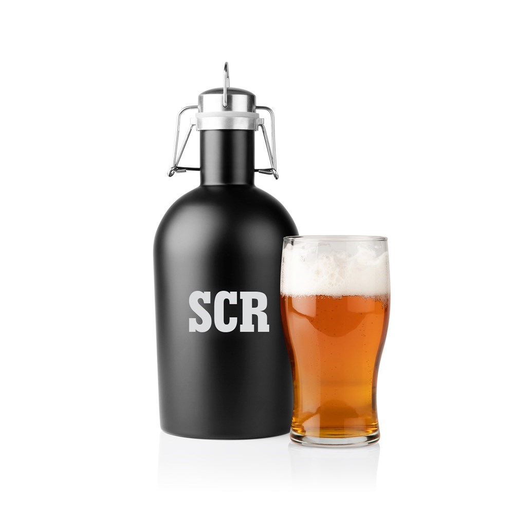 >Personalized Steel Beer Growler