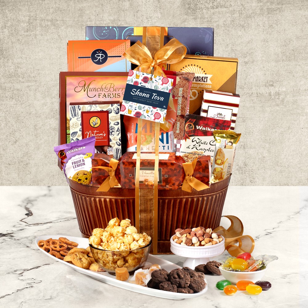 >Shana Tova Gourmet Gift Basket