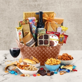 Warm Wishes Wine Gift Basket