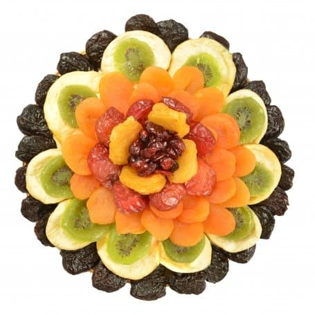 Buy our heart healthy floral dried fruit gift tray - Broadway Basketeers