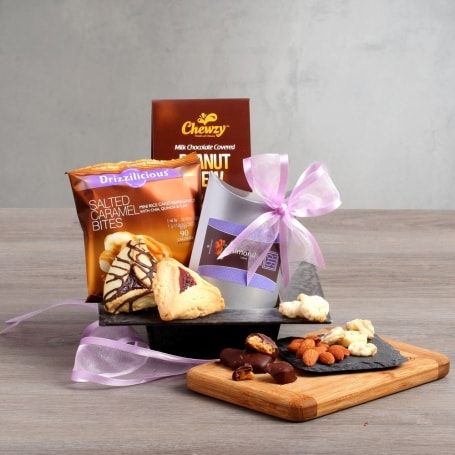 Buy Our Purim Brilliance Gift Basket At Broadwaybasketeers.com