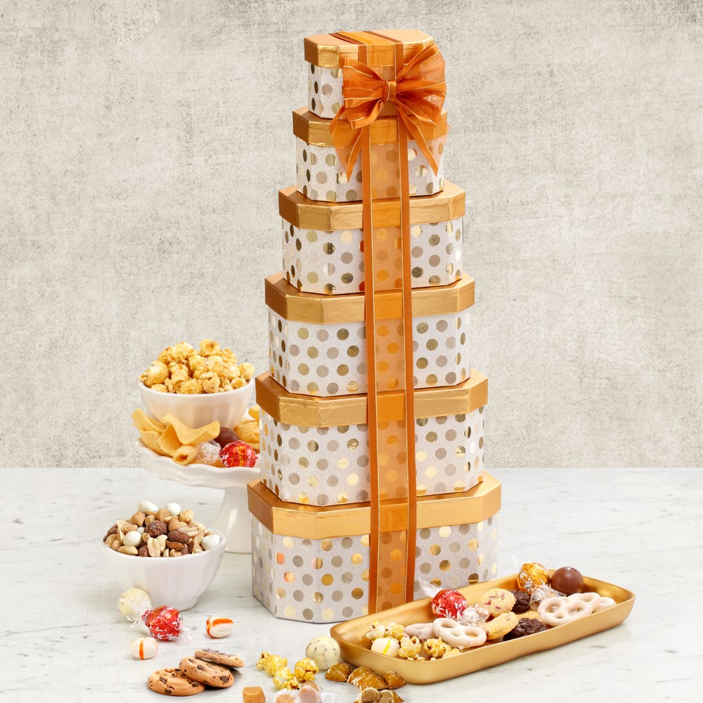 >Towering Heights Holiday Gift Tower